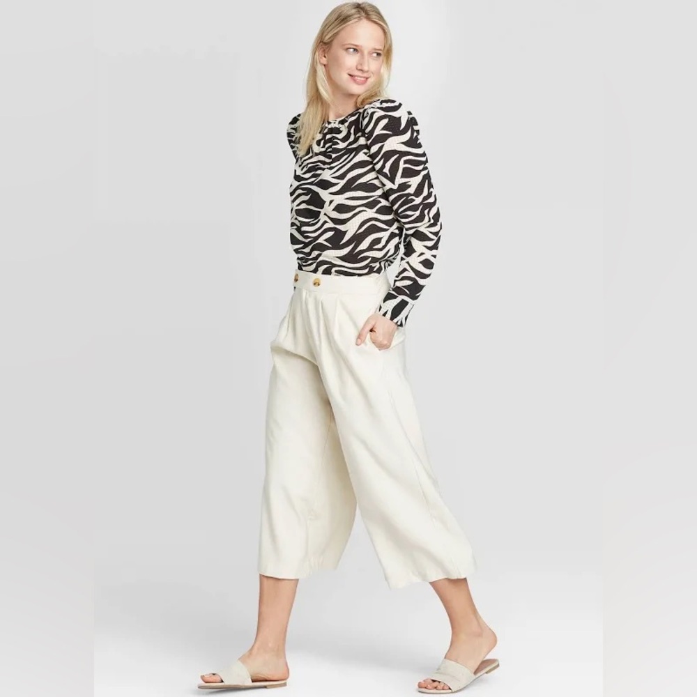 Who What Wear Off White Pant